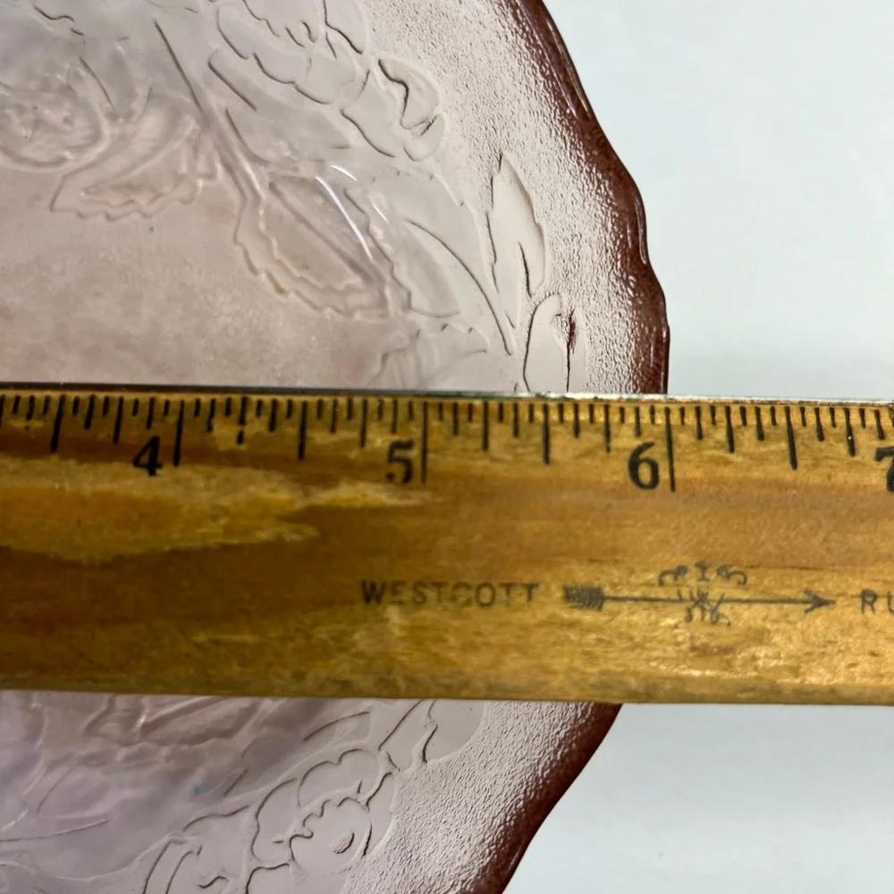 Arcoroc Pink Depression Glass Bowl - Pink Rose 6